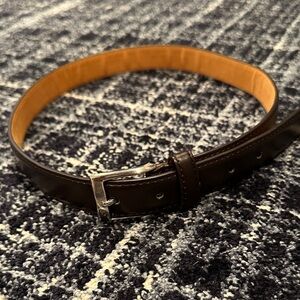 Kids' Dark Brown Leather Belt
